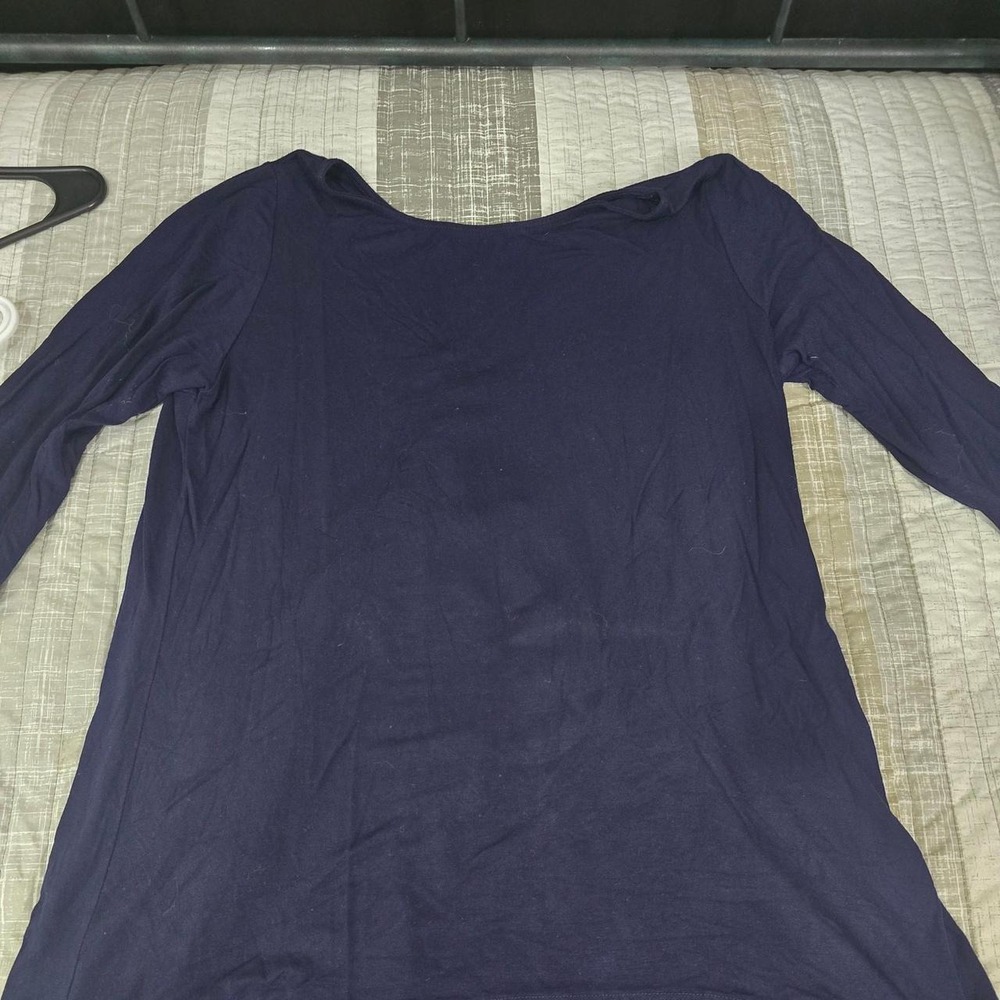 Kim and Cami blue flowy long sleeve XL